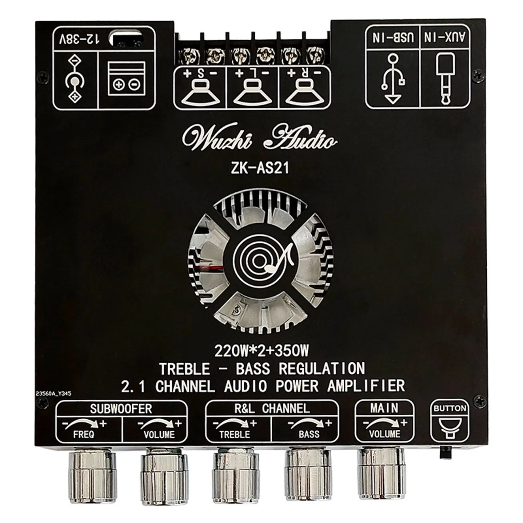 TPA3251D2 Bluetooth 5 0 2 1 канал мощность аудио стерео сабвуфер усилитель платы 220Wx2 + 350 Вт