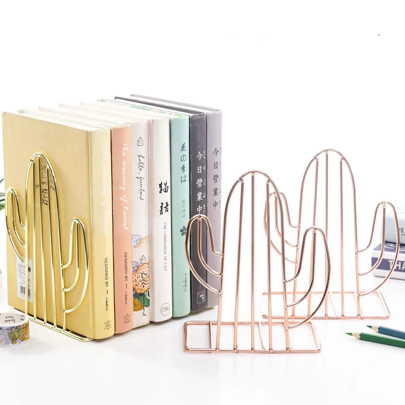 2PCS Nordic Style Book Shelf Holder Support Bookends Decorative Study Cactus Shaped Stand Storage Non-Skid Desk Organizer Office
2PCS Nordic Style Book Shelf Holder Support Bookends Decorative Study Cactus Shaped Stand Storage Non-Skid Desk Organizer Office