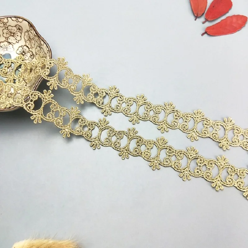2 Yards Vintage Gold Lace Trim Lace Applique Polyester for Clothes Home Textiles Apparel Sewing Lace Fabric
2 Yards Vintage Gold Lace Trim Lace Applique Polyester for Clothes Home Textiles Apparel Sewing Lace Fabric