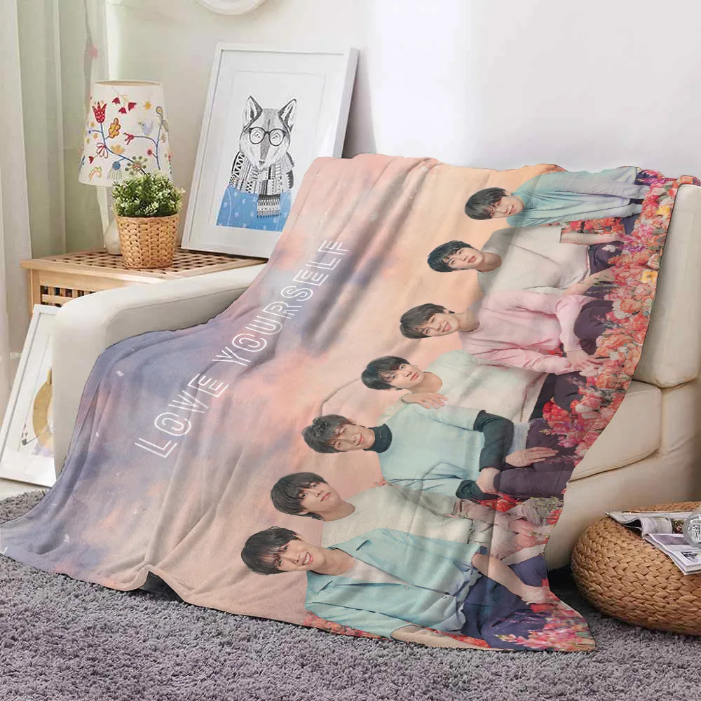 3D одеяло KPOP Bangtan Boys, Фланелевое флисовое всесезонное покрывало для диванов, кровати, гостиной, Декор, одеяло 
3D одеяло KPOP Bangtan Boys, Фланелевое флисовое всесезонное покрывало для диванов, кровати, гостиной, Декор, одеяло