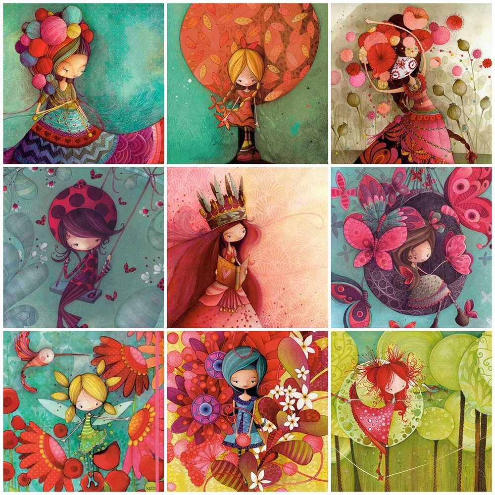 Алмазная 5D картина «сделай сам», мультяшная Девушка Стразы, ручная вышивка, Набор для вышивки крестиком, украшение для стен в гостиной и дом... 
Алмазная 5D картина «сделай сам», мультяшная Девушка Стразы, ручная вышивка, Набор для вышивки крестиком, украшение для стен в гостиной и дом...