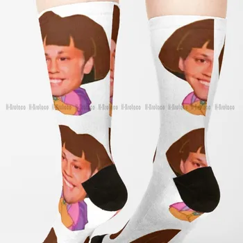 Dora Beck Socks Black Mens Socks Comfortable Best Girls Sports Custom Gift Retro Gd Hip Hop Street Skateboard Socks Casual Art