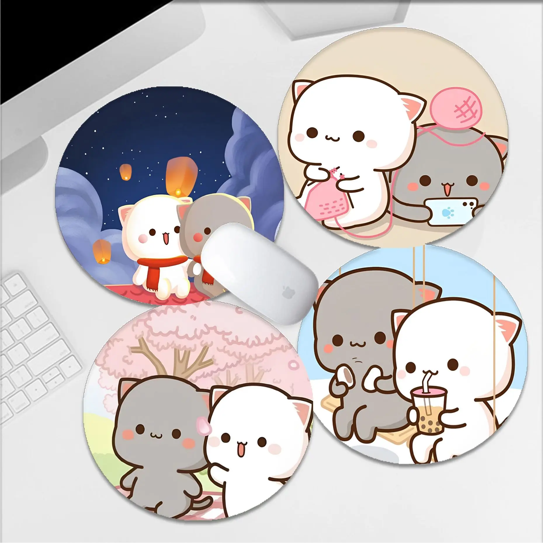 Peach Mochi Cat DIY Round Speed Version Game Computer Keyboard Office Table Mat PC Laptop Mouse Mat For PC Gamer Mousemat
Peach Mochi Cat DIY Round Speed Version Game Computer Keyboard Office Table Mat PC Laptop Mouse Mat For PC Gamer Mousemat