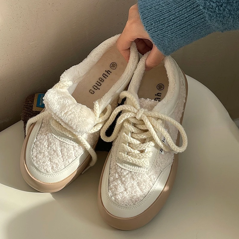 Brand Warm Sneakers Women's Shoes Winter Cotton Shoes For Women 2023 Female Vulcanized Shoes With Fur Woman Sports Sneakers
Brand Warm Sneakers Women's Shoes Winter Cotton Shoes For Women 2023 Female Vulcanized Shoes With Fur Woman Sports Sneakers