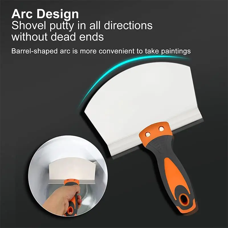 Stainless Steel Wall Paint Plaster Shovel Putty Knife Scraper Blade Paint Feeder Filling Spatula Construction Tools
Stainless Steel Wall Paint Plaster Shovel Putty Knife Scraper Blade Paint Feeder Filling Spatula Construction Tools