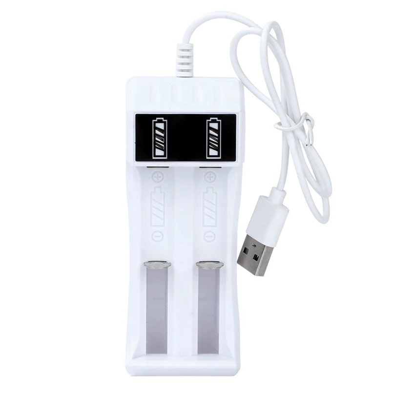 4.2V 18650 Lithium Battery Charger Fast 14500 USB Plug Telescopic Spring Two-Slot Smart Charger High Quality
4.2V 18650 Lithium Battery Charger Fast 14500 USB Plug Telescopic Spring Two-Slot Smart Charger High Quality