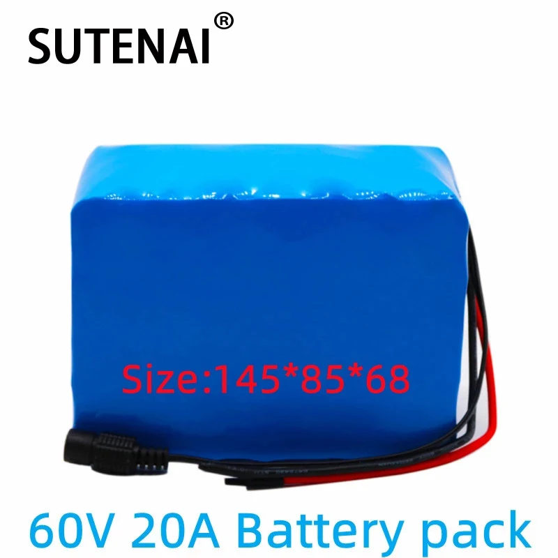 60V 16S2P 20Ah 18650 Li-ion Battery Pack 67.2V Lithium Ion 20000mAh Ebike Electric bicycle Scooter with 30A BMS 750W 1000Watt
60V 16S2P 20Ah 18650 Li-ion Battery Pack 67.2V Lithium Ion 20000mAh Ebike Electric bicycle Scooter with 30A BMS 750W 1000Watt