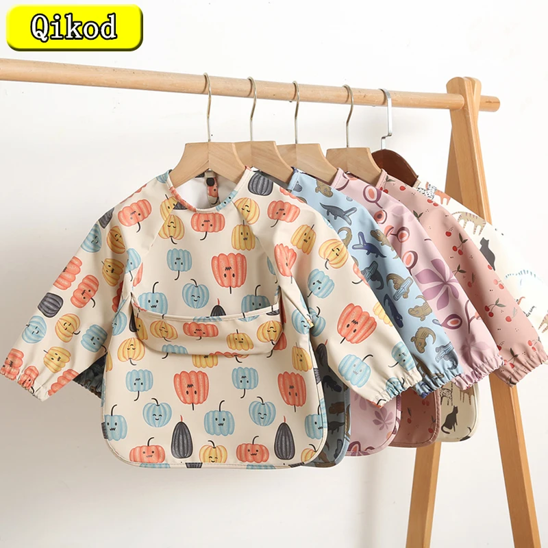 Baby Kid Toddler Long Sleeve Scarf Cartoon Waterproof Art Smock Feeding Bib Apron Pocket Infant Boy Girl Burp Cloth Bandana Bibs
Baby Kid Toddler Long Sleeve Scarf Cartoon Waterproof Art Smock Feeding Bib Apron Pocket Infant Boy Girl Burp Cloth Bandana Bibs