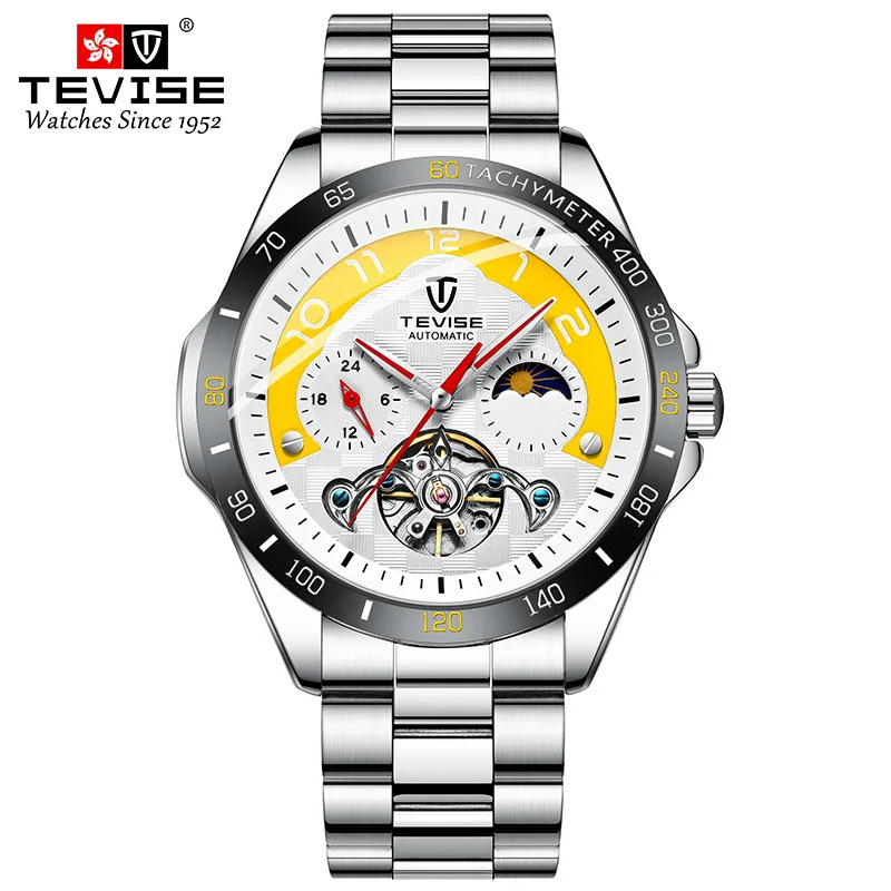 New Swiss Fully Automatic Mechanical Watch, Luminous Waterproof Tourbillon, Lunar Fashion Sports Large Dial Men's Watch
New Swiss Fully Automatic Mechanical Watch, Luminous Waterproof Tourbillon, Lunar Fashion Sports Large Dial Men's Watch