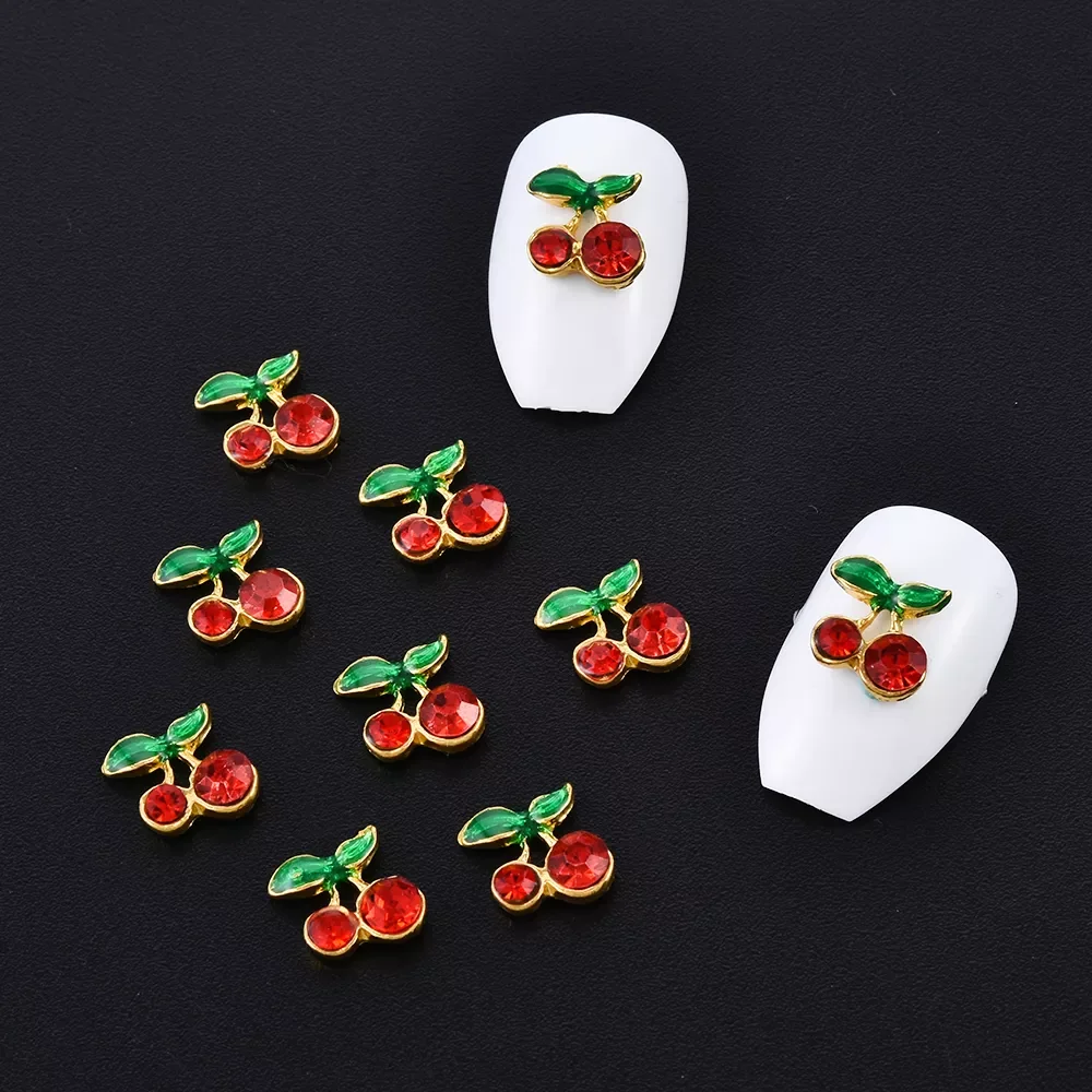 Sweet 10pcs/pack Cherry Alloy Decoration Nails Art Rhinestones 3d Nail Jewelry Nail Art Decorations Red
Sweet 10pcs/pack Cherry Alloy Decoration Nails Art Rhinestones 3d Nail Jewelry Nail Art Decorations Red