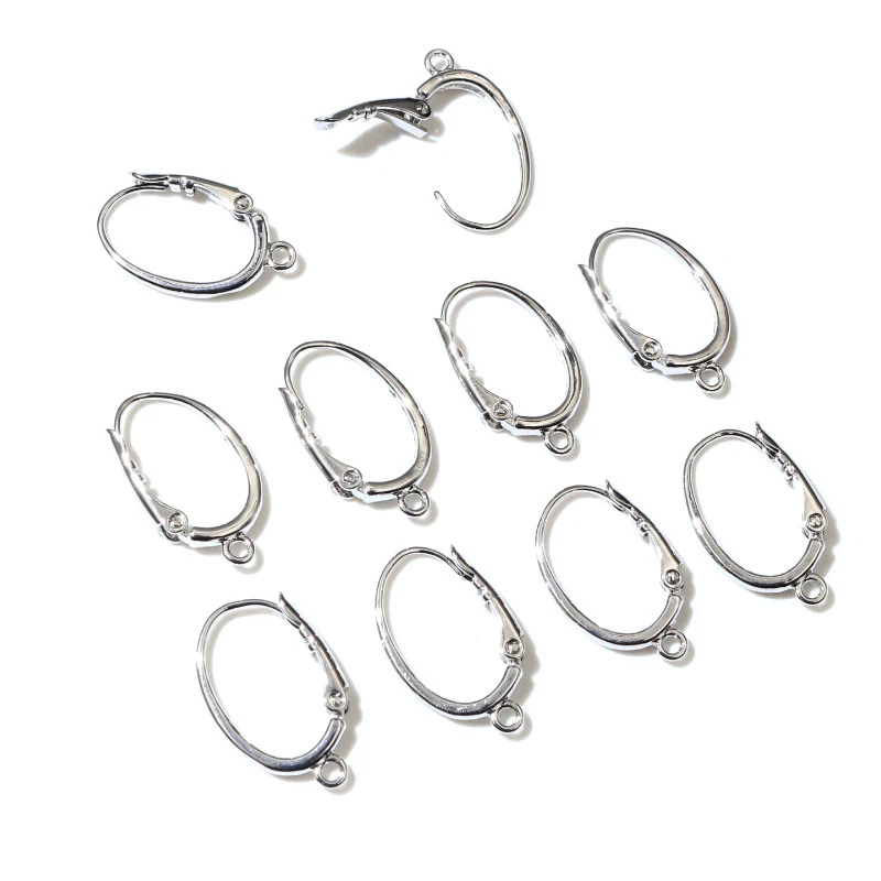 6pcs (3pairs) 19x12mm Rhodium Plated Ear Hooks Earring Wires DIY Jewelry Making Accessories Handmade Women Earrings Findings
6pcs (3pairs) 19x12mm Rhodium Plated Ear Hooks Earring Wires DIY Jewelry Making Accessories Handmade Women Earrings Findings