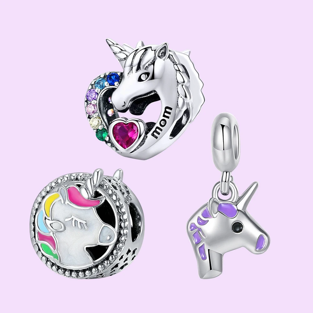 925 Silver Dreamy Unicorn Shape Pendant Set Birthday Party Fit for Fashion Girls DIY Bracelet Necklace Jewelry Gift
925 Silver Dreamy Unicorn Shape Pendant Set Birthday Party Fit for Fashion Girls DIY Bracelet Necklace Jewelry Gift