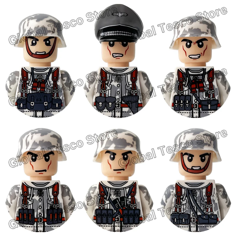 WW2 Military War Building Blocks Set Toys Mini Soldiers Figures Winter Snow Soldier Officer Weapon Gun Bricks for Children Toy
WW2 Military War Building Blocks Set Toys Mini Soldiers Figures Winter Snow Soldier Officer Weapon Gun Bricks for Children Toy