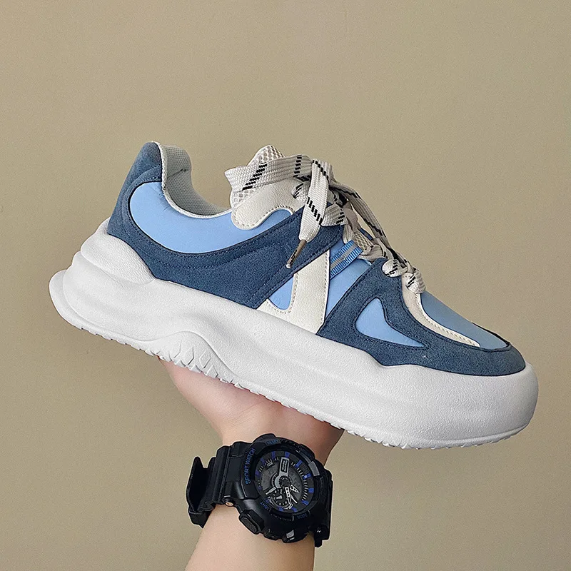 

Модная повседневная мужская обувь, Новинка Лето-Осень 2022, трендовая Корейская версия, старые туфли, Студенческая обувь в стиле Харадзюку, мужская спортивная обувь