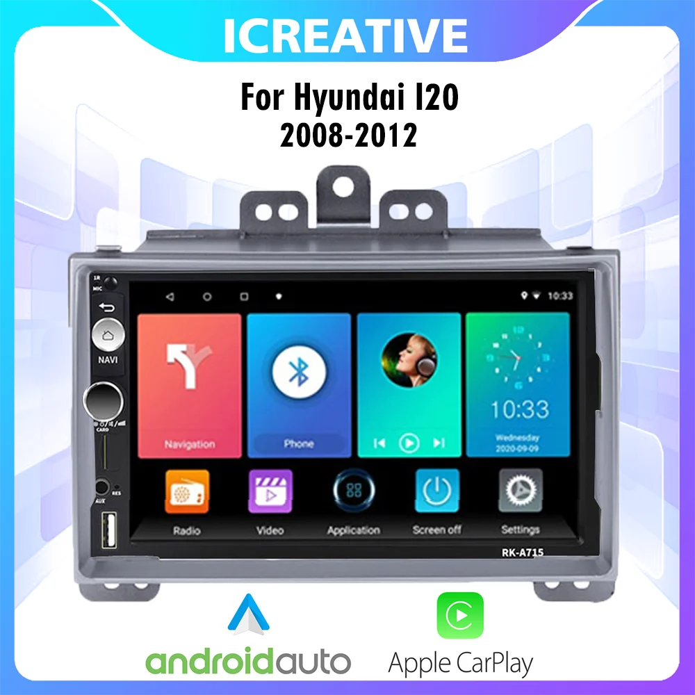 Car Radio 7'' 2 Din Carplay For Hyundai I20 2008-2012 Car Multimedia Player Head Unit Android Auto Car Stereo Autoradio
Car Radio 7'' 2 Din Carplay For Hyundai I20 2008-2012 Car Multimedia Player Head Unit Android Auto Car Stereo Autoradio