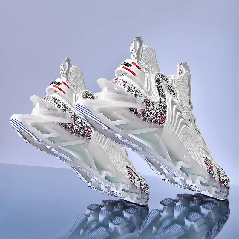 Mesh Breathable Blade Sports Shoes New Men's Shoes Tide Shoes White Shoes Running Sports Shock Absorption Mesh Shoes
Mesh Breathable Blade Sports Shoes New Men's Shoes Tide Shoes White Shoes Running Sports Shock Absorption Mesh Shoes