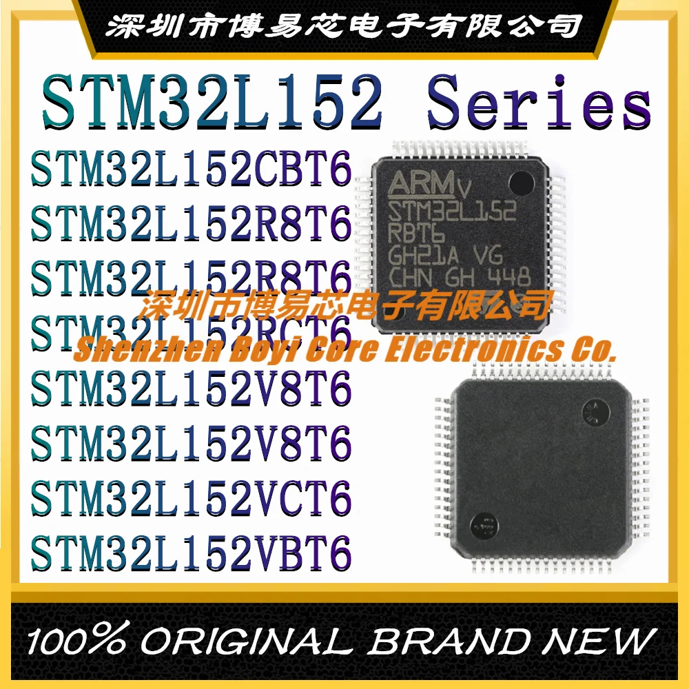 

STM32L152RBT6 STM32L 152 C6T6 C8T6 CBT6 CCT6 R8T6 RCT6 RDT6 RET6 V8T6 VBT6 VCT6 VDT6 VET6 ZCT6 ZDT6 A LQFP 48 64 100 New