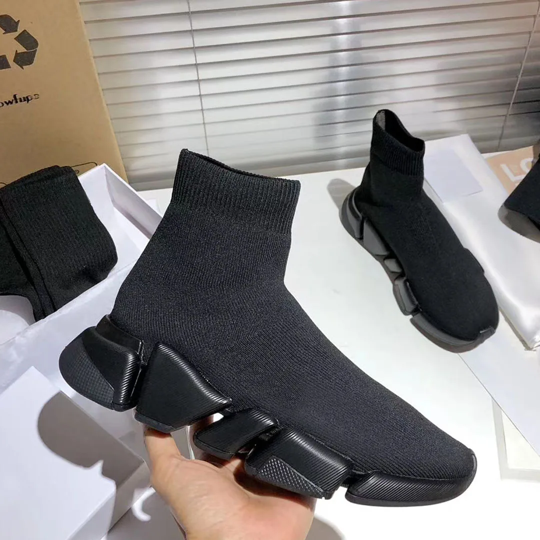 

Men Women Designer socks Casual shoes 2023 Platform shiny knit trainer runner sneaker sock shoes womens Sneakers speeds booties