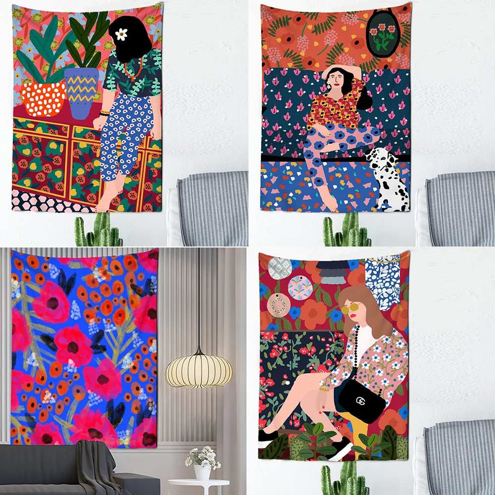 Настраиваемый абстрактный модный гобелен в стиле ретро с изображением девушки растений настенная Картина на холсте Скандинавская настенная Обложка для гостиной настенная подвеска
Настраиваемый абстрактный модный гобелен в стиле ретро с изображением девушки растений настенная Картина на холсте Скандинавская настенная Обложка для гостиной настенная подвеска