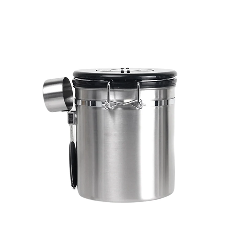 Coffee Canister Kitchen With Spoon Stainless Steel Beans Bottles Airtight Storage Container Sealing Can One Way Valve Tea Sugar
Coffee Canister Kitchen With Spoon Stainless Steel Beans Bottles Airtight Storage Container Sealing Can One Way Valve Tea Sugar