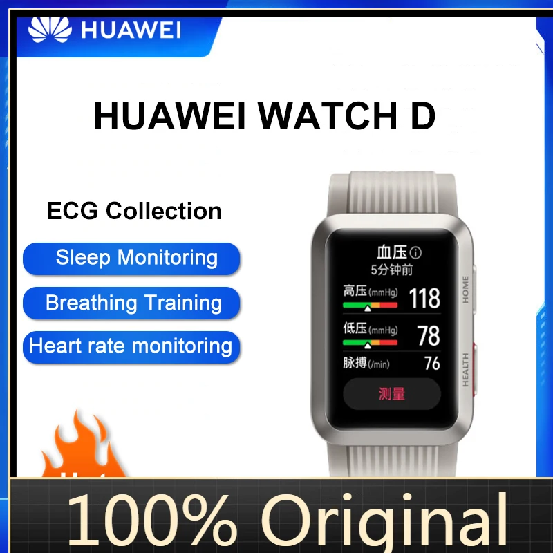 Original Huawei WATCH D Wrist ECG Blood Pressure Collection Recorder Home Sleep Temperature Measurement Smart Sports Phone Watch
Original Huawei WATCH D Wrist ECG Blood Pressure Collection Recorder Home Sleep Temperature Measurement Smart Sports Phone Watch