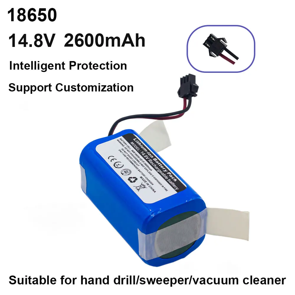 14.8V Battery Pack 2600mAh Rechargeable Battery 18650 Lithium Battery Replacement for Ecovos V7S A6 Pro ILife 11 12 CONGA 950
14.8V Battery Pack 2600mAh Rechargeable Battery 18650 Lithium Battery Replacement for Ecovos V7S A6 Pro ILife 11 12 CONGA 950
