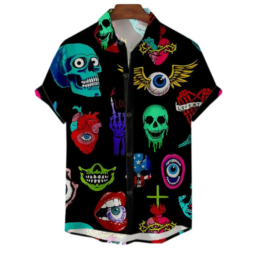 Skull 3d Hawaiian Shirts for Man Loose Breathable Summer Casual Men's Shirts Streetwear Beach Male Blouse Eu Size Short Sleeves
Skull 3d Hawaiian Shirts for Man Loose Breathable Summer Casual Men's Shirts Streetwear Beach Male Blouse Eu Size Short Sleeves
