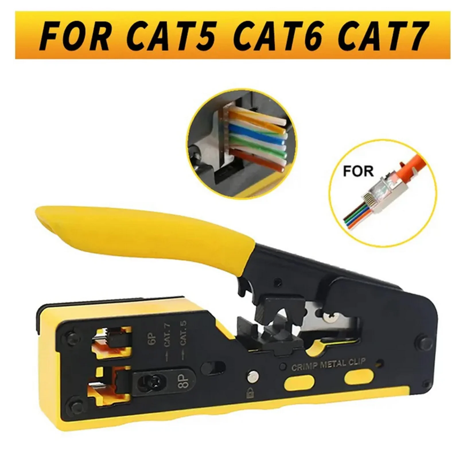 Сетевой инструмент RJ45 обжимные плоскогубцы Cat5 Cat6 Cat7, инструмент для зачистки кабеля Ethernet RJ45, зажим для сжатия, щипцы, зажим, многофункциональные обжимные инструменты
Сетевой инструмент RJ45 обжимные плоскогубцы Cat5 Cat6 Cat7, инструмент для зачистки кабеля Ethernet RJ45, зажим для сжатия, щипцы, зажим, многофункциональные обжимные инструменты