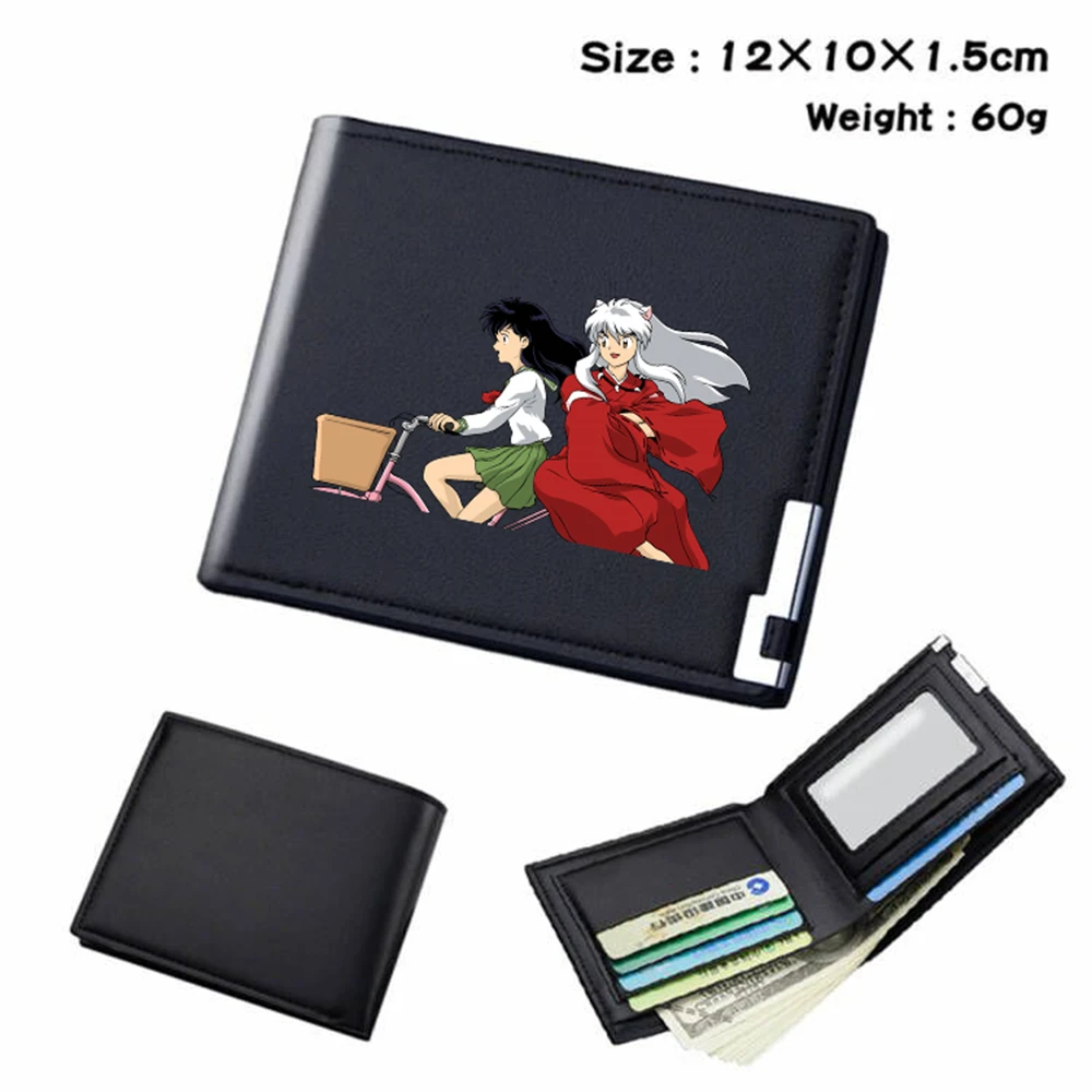 Anime Inuyasha Pu Wallet Short Black Bifold Leather Photo Card Pack Holder Coin Bag Student Unisex Cartoon Casual Purses Otaku
Anime Inuyasha Pu Wallet Short Black Bifold Leather Photo Card Pack Holder Coin Bag Student Unisex Cartoon Casual Purses Otaku
