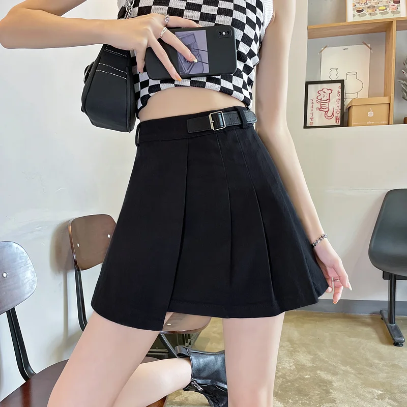 Mini Denim Skirts Women's Clothing Summer 2022 New High-Waisted Lined anti-glare A-line Pleated Short Skirts Asymmetrical bd231
Mini Denim Skirts Women's Clothing Summer 2022 New High-Waisted Lined anti-glare A-line Pleated Short Skirts Asymmetrical bd231