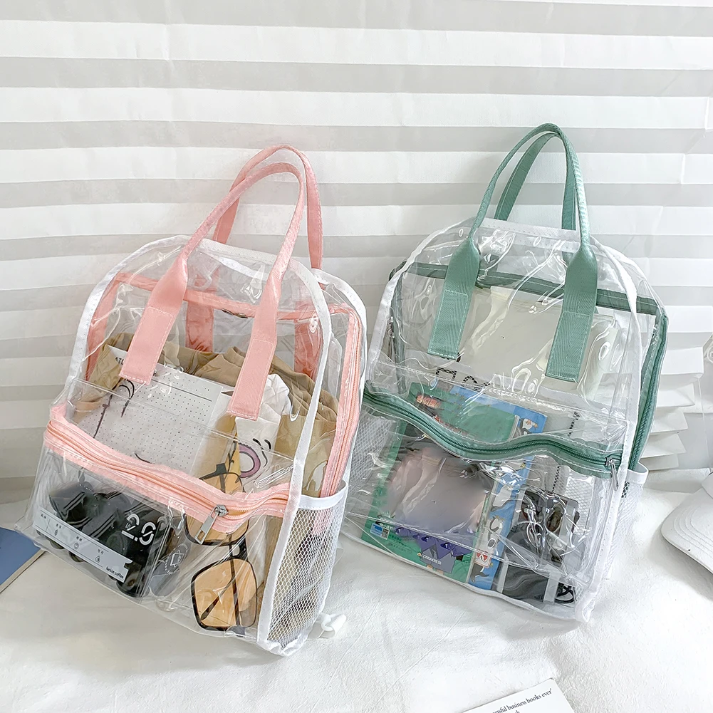 Clear Backpack Waterproof See Through Backpack Large Capacity Beach Bag for School/Security/Work/Travel/Concert Bookbag
Clear Backpack Waterproof See Through Backpack Large Capacity Beach Bag for School/Security/Work/Travel/Concert Bookbag