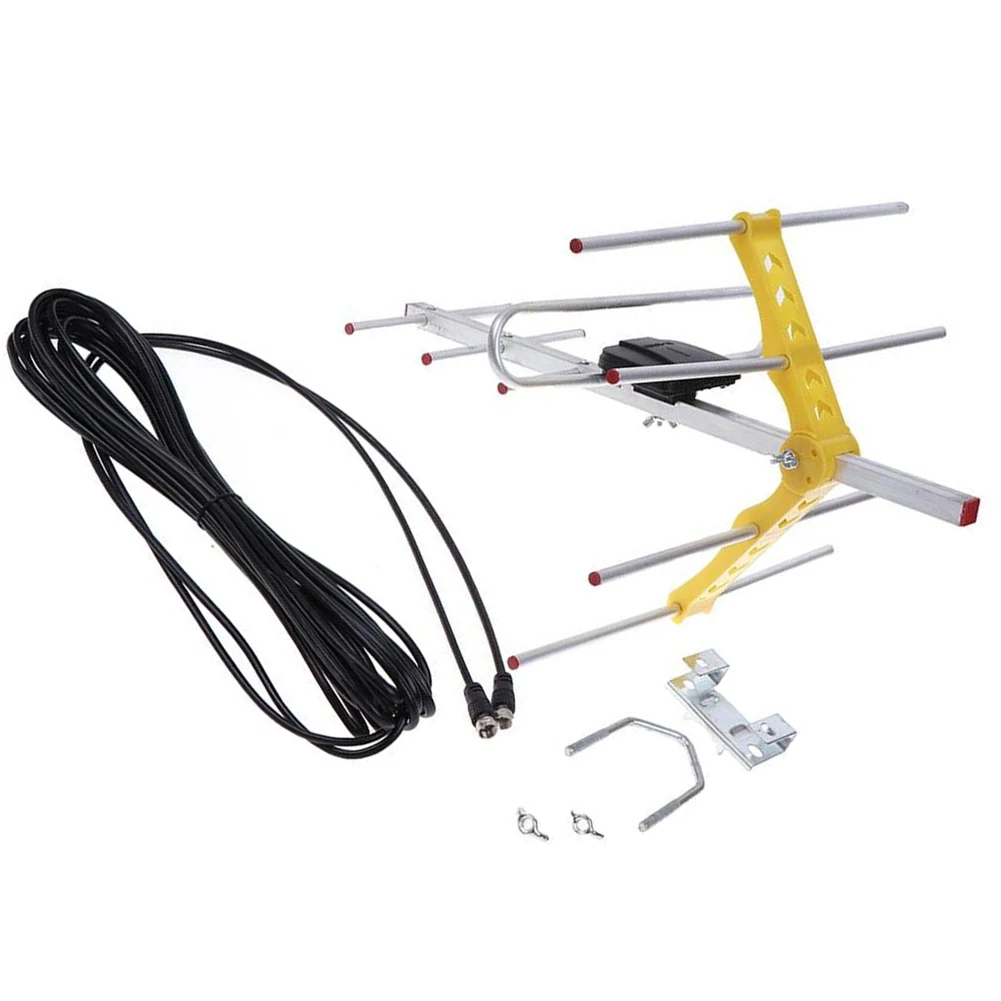 Long Range UHF/VHF/FM Amplified Antenna 10dB Signal Ratio Compatible with Multiple TV Formats Easy Installation 7
Long Range UHF/VHF/FM Amplified Antenna 10dB Signal Ratio Compatible with Multiple TV Formats Easy Installation 7