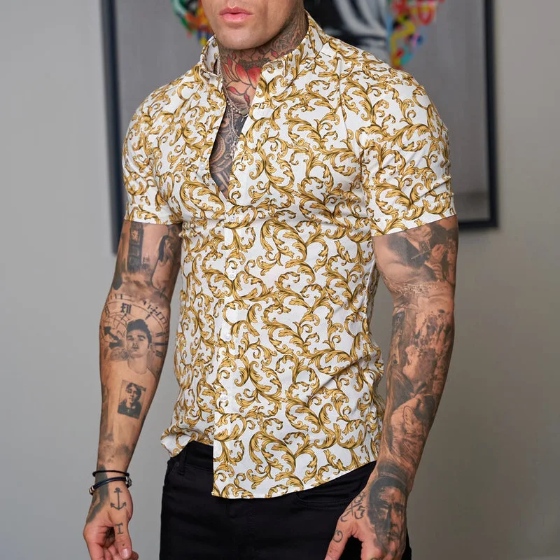 Men's Brand Shirts 2022 Summer New Fashion Short Sleeve Slim Lapel Button Retro Cardigan Harajuku Prom Party Business Social Top
Men's Brand Shirts 2022 Summer New Fashion Short Sleeve Slim Lapel Button Retro Cardigan Harajuku Prom Party Business Social Top