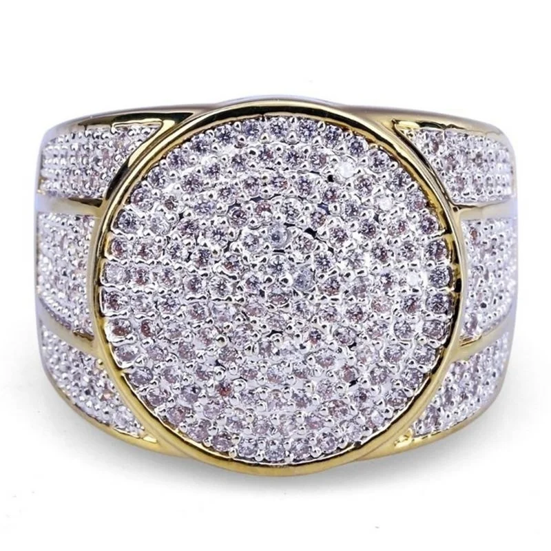European and American Trendy Inlaid Crystal Women Men's Rings Banquet Fashion Business Ring Jewelry Free Shipping Size 6-10
European and American Trendy Inlaid Crystal Women Men's Rings Banquet Fashion Business Ring Jewelry Free Shipping Size 6-10