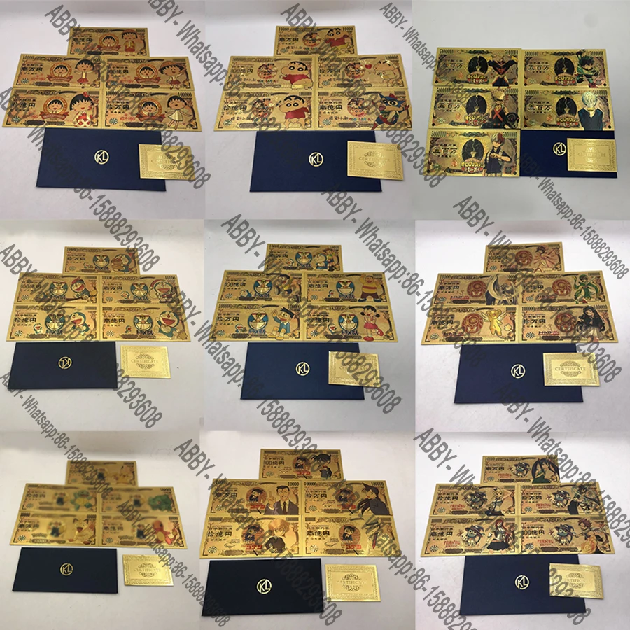 Free shipping Japanese popular Anime Serie Card Cute animal Gold Foil Plastic banknotes lovely cartoon bills For memory souvenir
Free shipping Japanese popular Anime Serie Card Cute animal Gold Foil Plastic banknotes lovely cartoon bills For memory souvenir