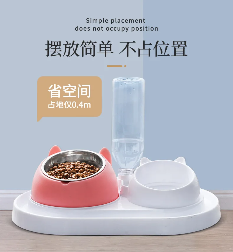 New 400ML Stainless Steel Cat Bowlfor Cat Double Dog Bowl Automatic Water Drinker Food Feeder Dispenser Pet Food Drink
New 400ML Stainless Steel Cat Bowlfor Cat Double Dog Bowl Automatic Water Drinker Food Feeder Dispenser Pet Food Drink