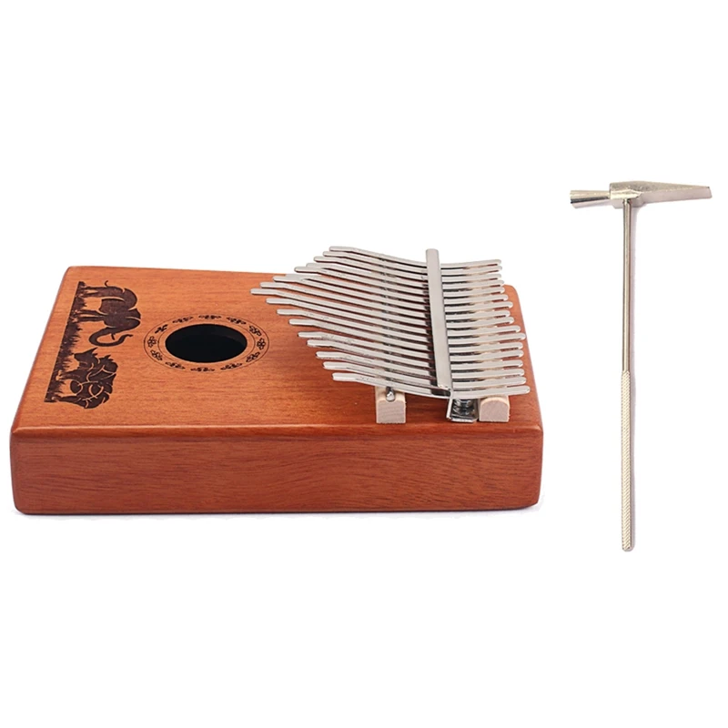 17 Keys Kalimba Mahogany Thumb Single Board Piano Calimba Professional Finger Piano With Tuner Hammer 
17 Keys Kalimba Mahogany Thumb Single Board Piano Calimba Professional Finger Piano With Tuner Hammer