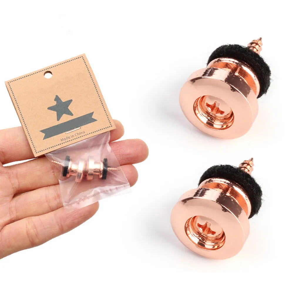 2 Pcs Guitar Strap Button Locks Secure Screw Folk Electric Guitar Bass Ukulele Belt Buckle Buttons Rose Gold Metal Buttons
2 Pcs Guitar Strap Button Locks Secure Screw Folk Electric Guitar Bass Ukulele Belt Buckle Buttons Rose Gold Metal Buttons
