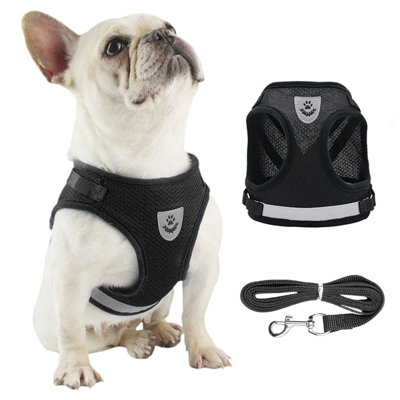 New Pet Dog Harness and Leash Set Adjustable Pet Harness Vest For Small Dogs Cats Reflective Mesh Dog Chest Strap French Bulldog
New Pet Dog Harness and Leash Set Adjustable Pet Harness Vest For Small Dogs Cats Reflective Mesh Dog Chest Strap French Bulldog