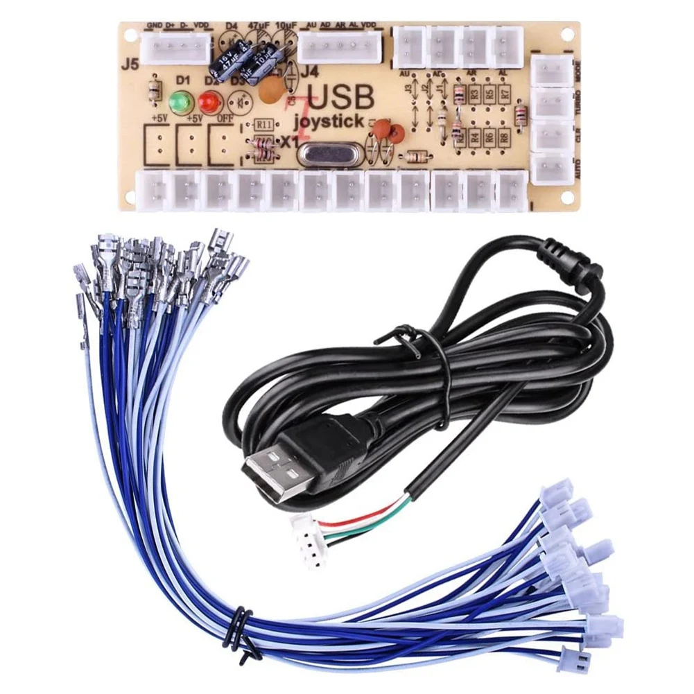 Diy Arcade Joystick Circuit Board USB Gamepad Control Board for Mame Jamma and Other Pc Fighting Games
Diy Arcade Joystick Circuit Board USB Gamepad Control Board for Mame Jamma and Other Pc Fighting Games