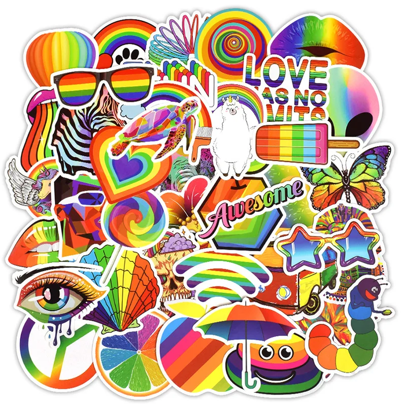 10/30/50PCS New Popular Cartoon Rainbow Sticker Pack Skateboard Guitar Decoration DIY Laptop Kids Waterproof Graffiti Wholesale
10/30/50PCS New Popular Cartoon Rainbow Sticker Pack Skateboard Guitar Decoration DIY Laptop Kids Waterproof Graffiti Wholesale