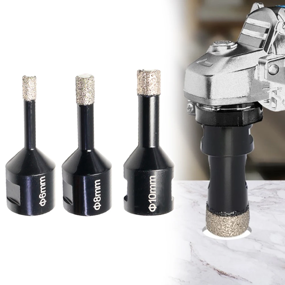 3pcs 6/8/10mm M14 Thread Tooth Type Angle Grinder Hole Opener Diamond Drill Bit Tile Marble Concrete Drill For Grinder
3pcs 6/8/10mm M14 Thread Tooth Type Angle Grinder Hole Opener Diamond Drill Bit Tile Marble Concrete Drill For Grinder
