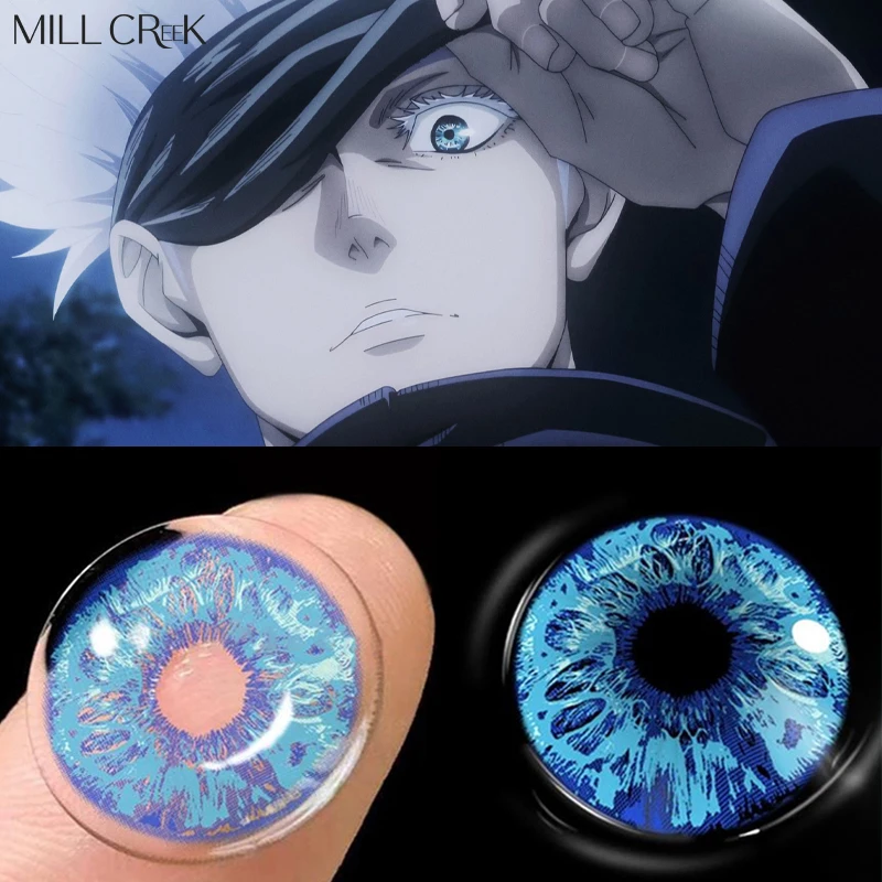 Mill creek 2Pcs/pair Contact lenses cosplay anime Gojou Satoru Halloween lens Colored Pupils for Eyes Soft Pupil High Quality
Mill creek 2Pcs/pair Contact lenses cosplay anime Gojou Satoru Halloween lens Colored Pupils for Eyes Soft Pupil High Quality