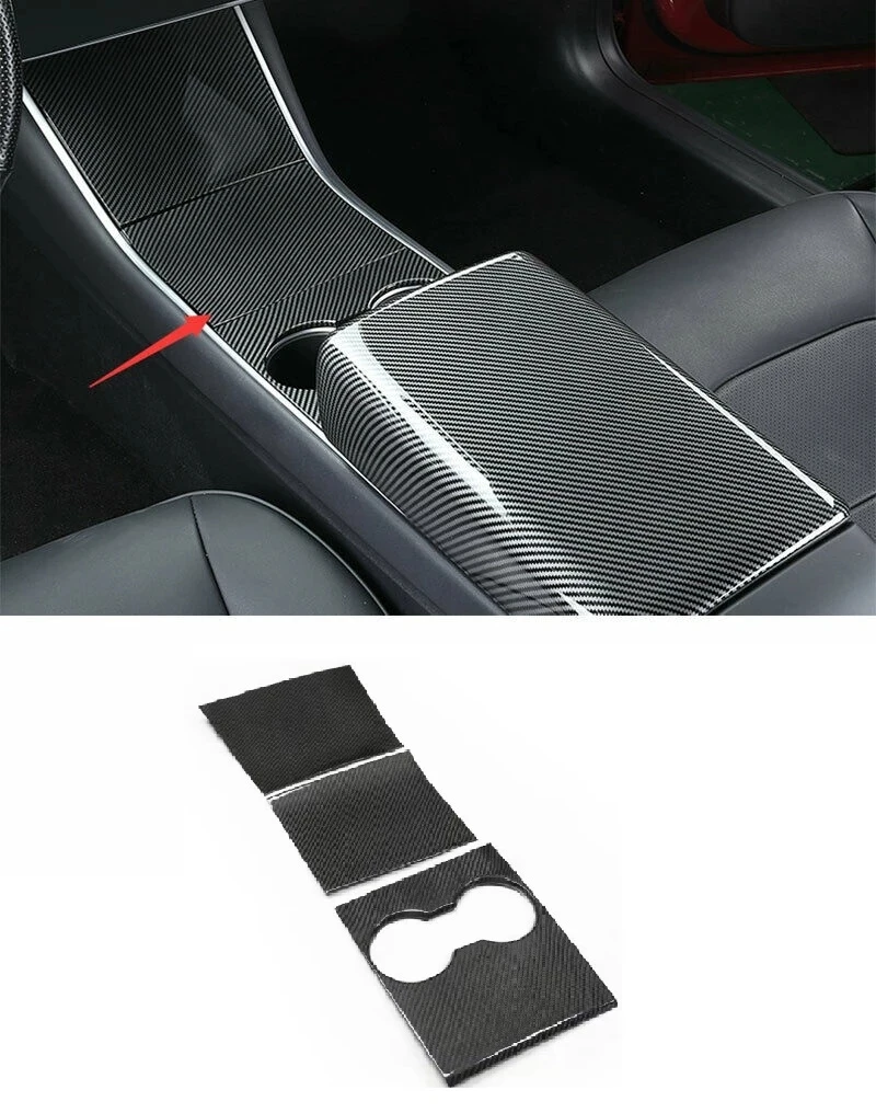 3pcs Real Dry Carbon Fiber Inner Console Gear Shift Box Panel Cover Trim Fit For Tesla Model 3 2017-2021
3pcs Real Dry Carbon Fiber Inner Console Gear Shift Box Panel Cover Trim Fit For Tesla Model 3 2017-2021