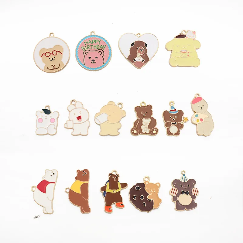 10Pcs Gold Color Lovely Enamel Koala Bear Charms Animal Pendant For DIY Handmade Necklaces Jewelry Making Accessories
10Pcs Gold Color Lovely Enamel Koala Bear Charms Animal Pendant For DIY Handmade Necklaces Jewelry Making Accessories