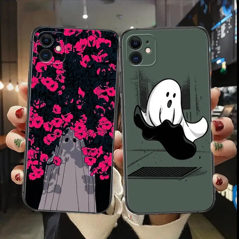 Cute Ghost Mobile Phone Case for IPhone 14 13 12 11 Pro Max Mini SE XR X XS Max 8Plus 7plus 6 6S New TPU Shell Black Phone Cover
Cute Ghost Mobile Phone Case for IPhone 14 13 12 11 Pro Max Mini SE XR X XS Max 8Plus 7plus 6 6S New TPU Shell Black Phone Cover