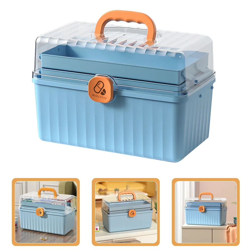Household Medicine Box Home Storage Supply First Aid Kit Traveling Makeup Case Handle Multi-layer Portable Holder
Household Medicine Box Home Storage Supply First Aid Kit Traveling Makeup Case Handle Multi-layer Portable Holder