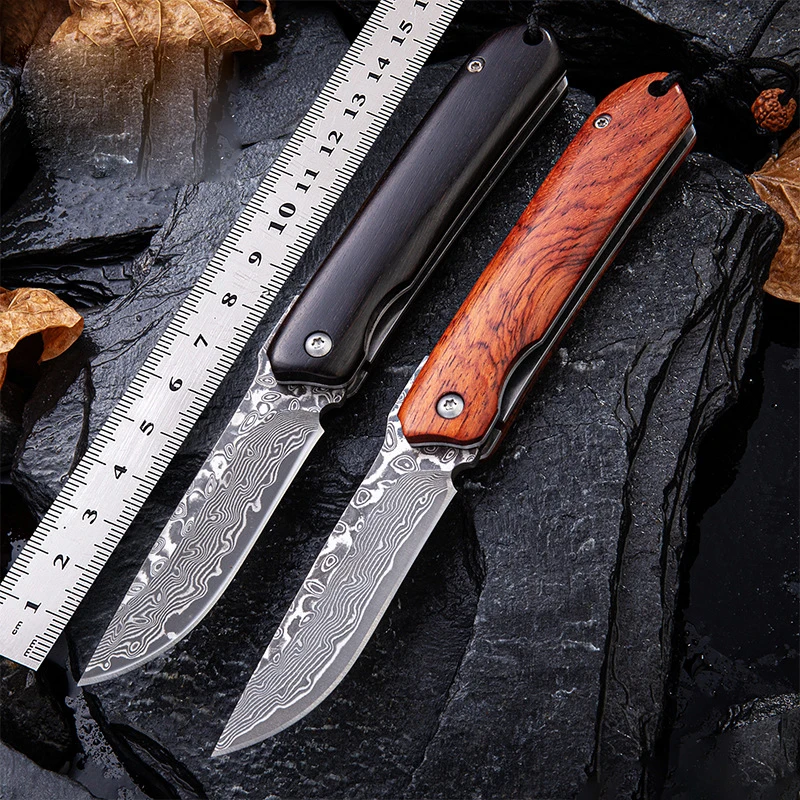 Damascus Steel Folding Knife Sharp Portable Portable Knife Self-defense Tactical Knife Outdoor Survival Knife Camping Knife
Damascus Steel Folding Knife Sharp Portable Portable Knife Self-defense Tactical Knife Outdoor Survival Knife Camping Knife