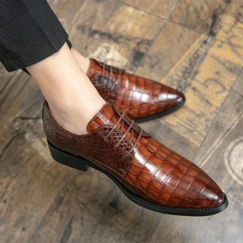 Spring and Autumn Plus Size Men's Shoes PU Pointed Square Heel with Checkerboard Square British Fashion Groom Wedding ShoesYX286
Spring and Autumn Plus Size Men's Shoes PU Pointed Square Heel with Checkerboard Square British Fashion Groom Wedding ShoesYX286