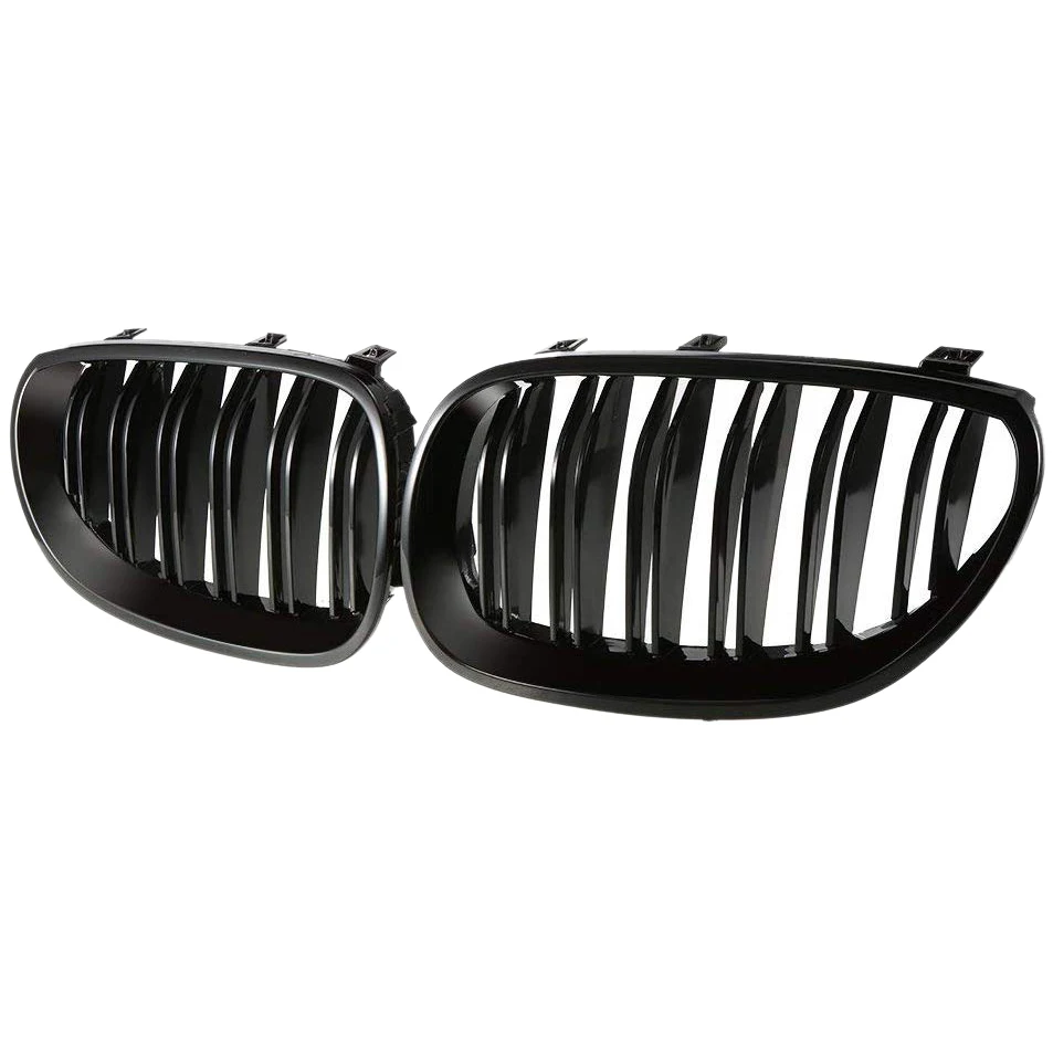 Front Bumper Hood Kidney Grill Replacement Dual Slat Sport Grilles for BMW 5 Series E60 E61 2003-2009(Matte Black)
Front Bumper Hood Kidney Grill Replacement Dual Slat Sport Grilles for BMW 5 Series E60 E61 2003-2009(Matte Black)
